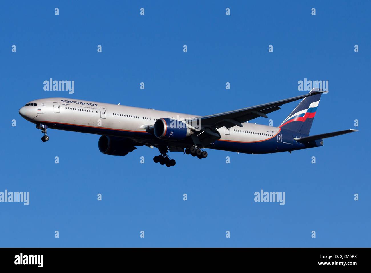 Aeroflot Boeing 777-300ER jet airliner Stock Photo