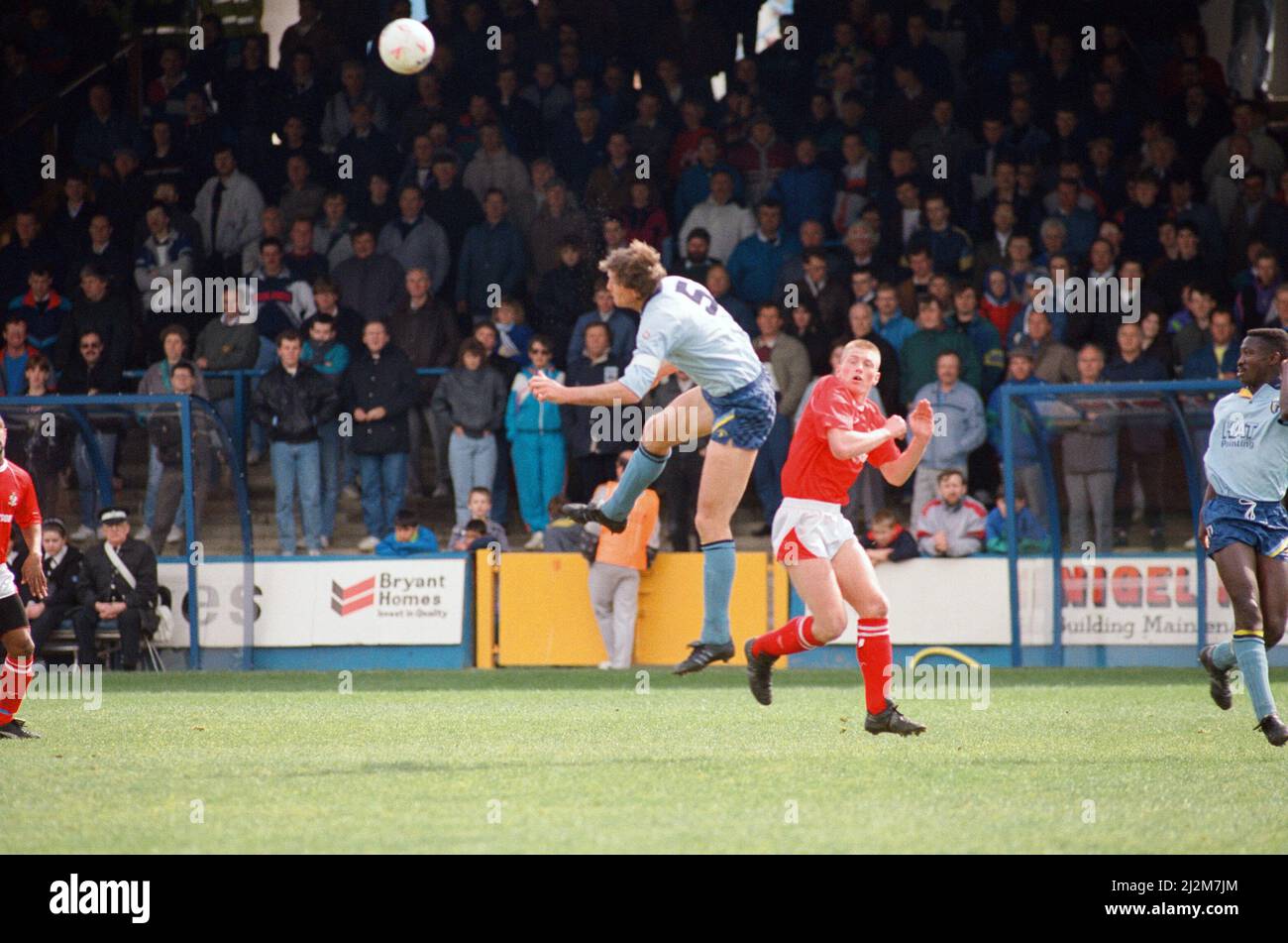 Reading v Bury, final score 1-0 to Reading. League Division Three. Elm Park. 20th April 1991. Stock Photo