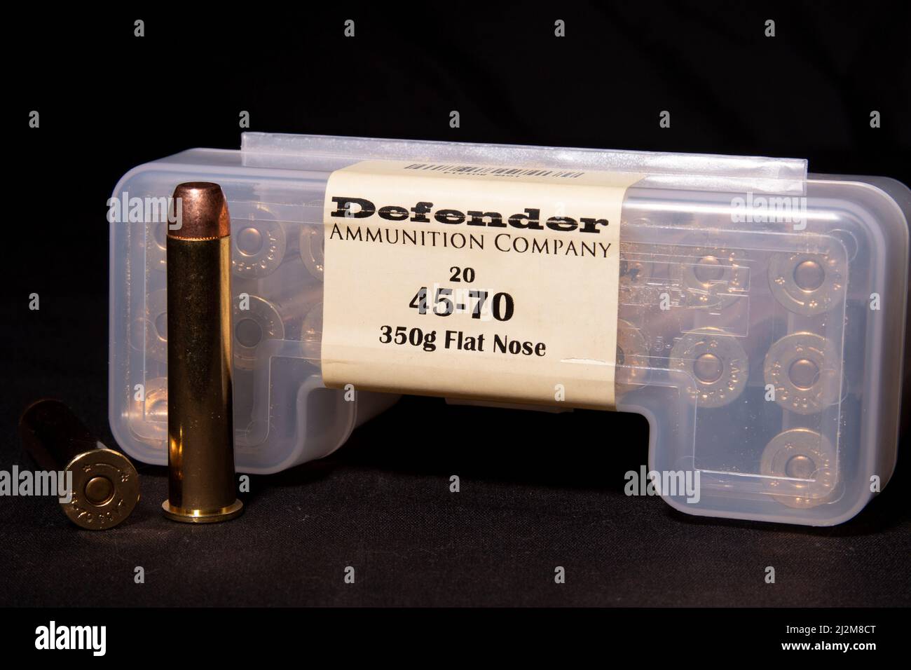 Defender .45-70 Government Ammunition Stock Photo