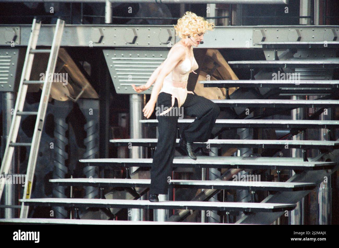 Madonna performing at Eriksberg during her Blond Ambition World