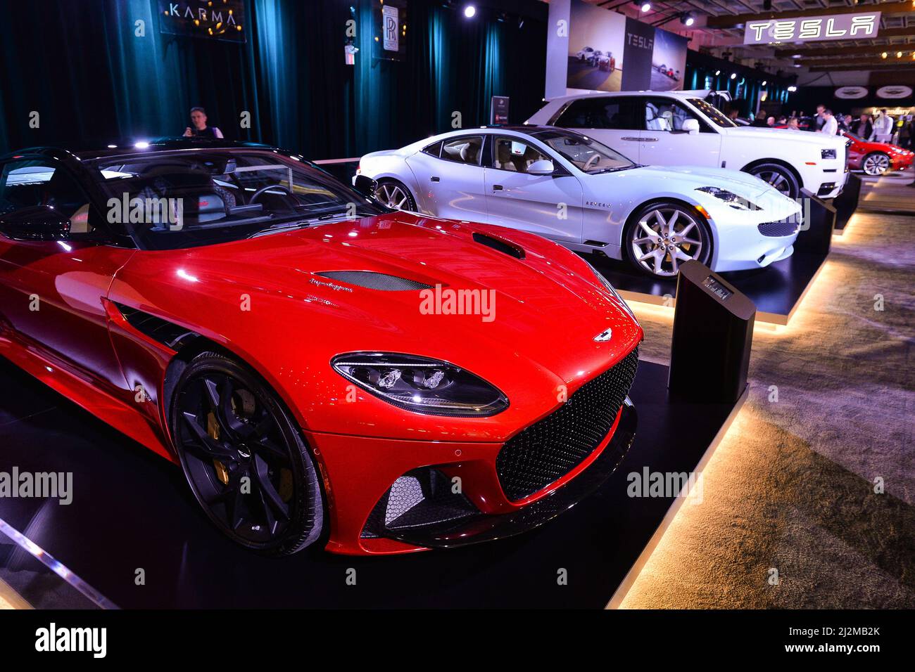 Toronto, ON,  Canada - February 15, 2019: Presentation of the cars during the Canadian International Auto Show 2019 at Metro Toronto Convention Center Stock Photo