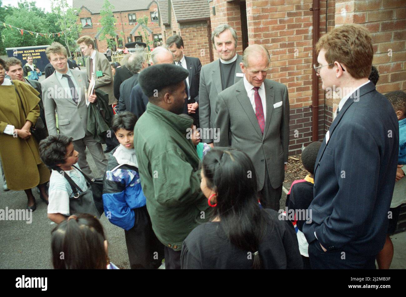Prince Philip, Duke of Edinburgh tours the Century Drive housing development off Albert Road