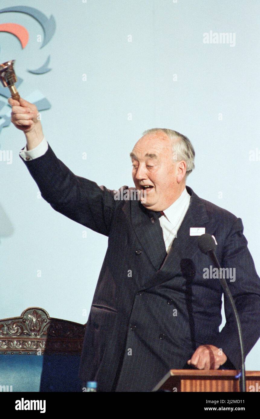 The Conservative Party Conference, Blackpool. Willie Whitelaw. October 1989. Stock Photo