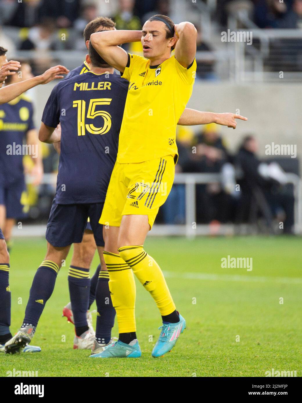 Player Version 2022-2023 Columbus Crew SC Home Yellow Thailand