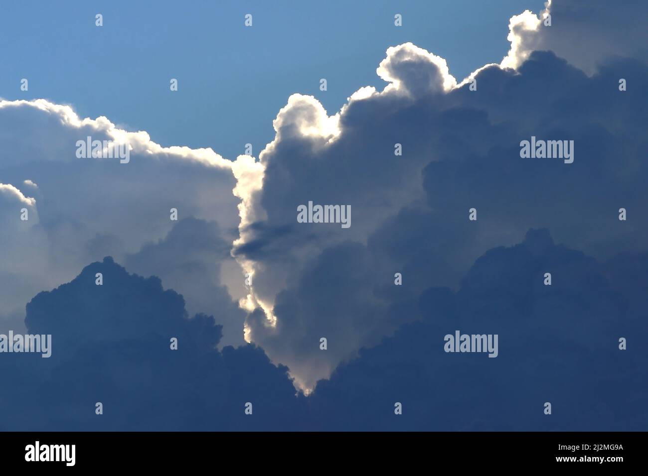 photo of beautiful cloud on blue sky Stock Photo