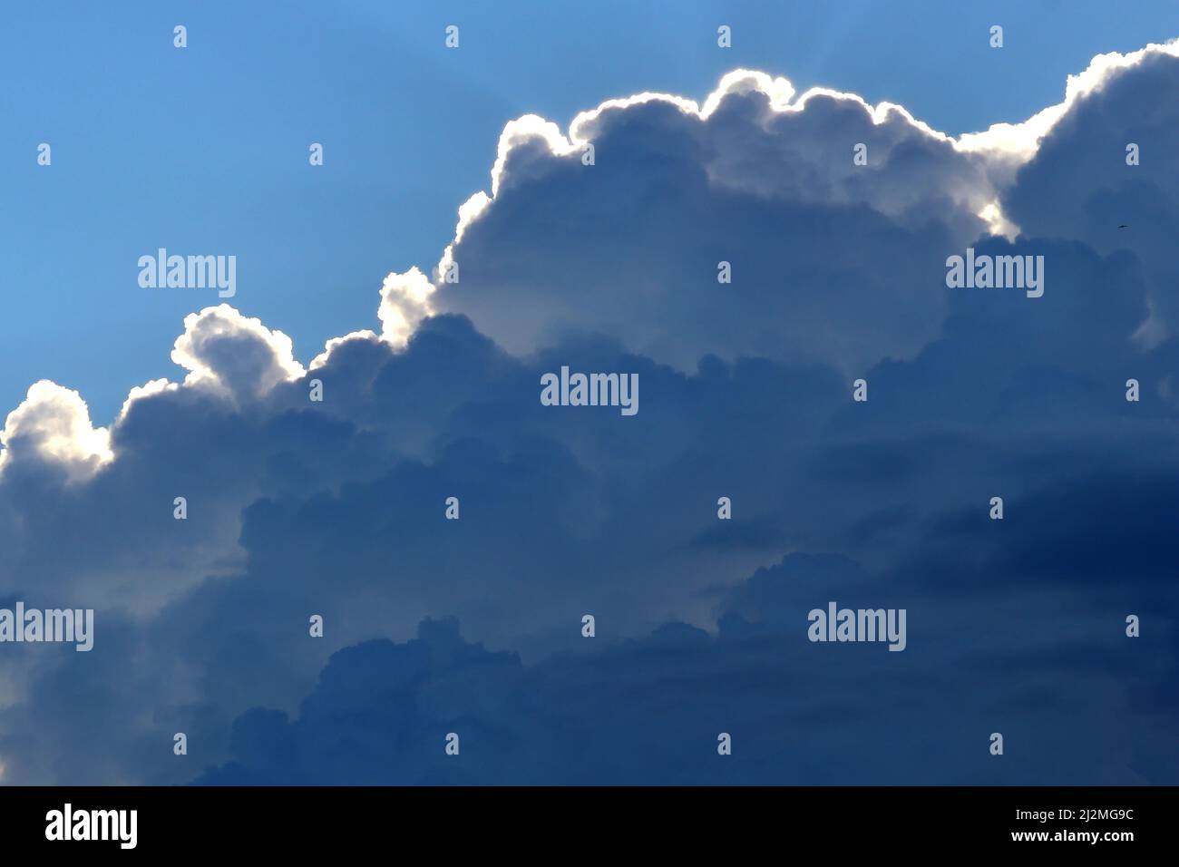 photo of beautiful cloud on blue sky Stock Photo