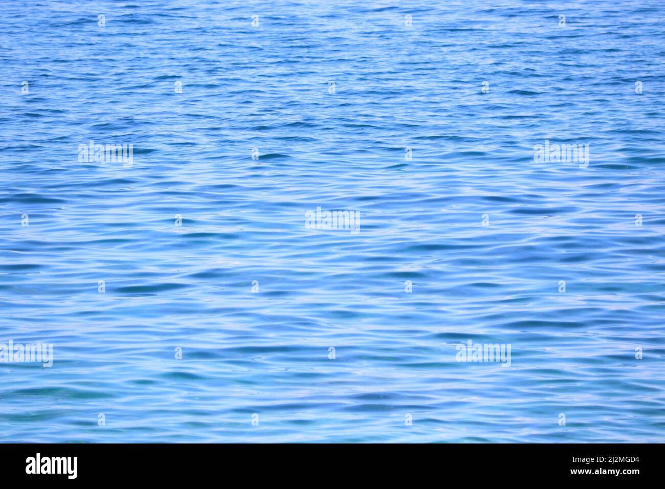 blue ripped water in the sea as background Stock Photo