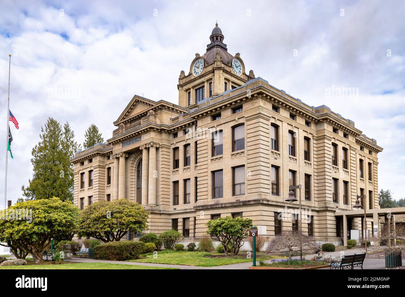 Montesano, WA USA 03252022 Grays Harbor Courthouse built in 1911 Stock Photo Alamy