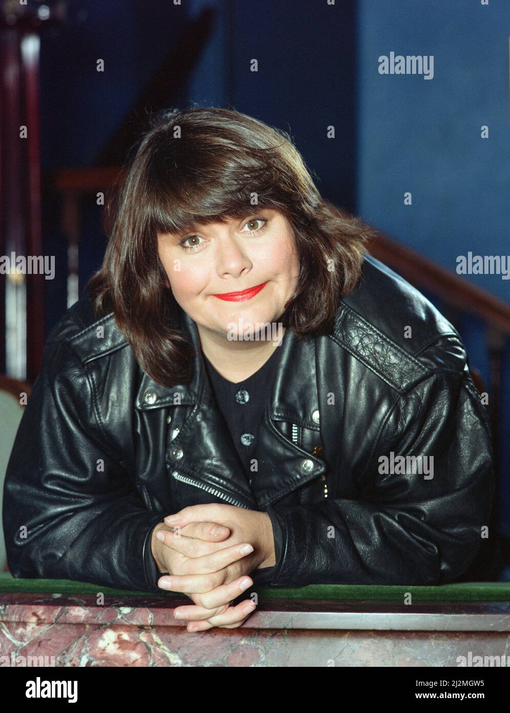 Actress and comedian Dawn French. 1st February 1991 Stock Photo Alamy