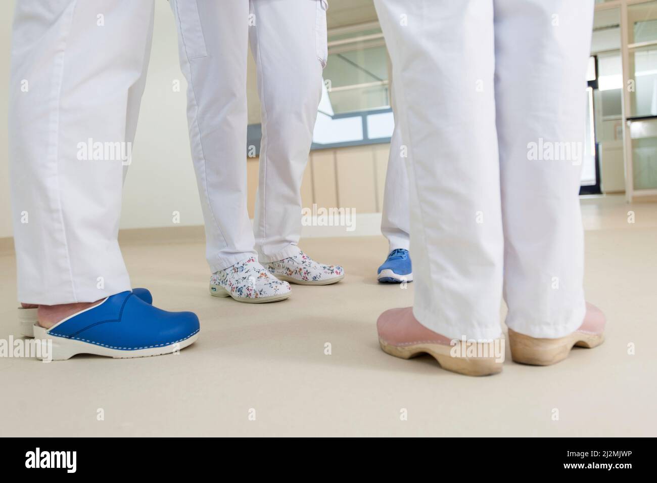Nurses wearing clogs Stock Photo Alamy