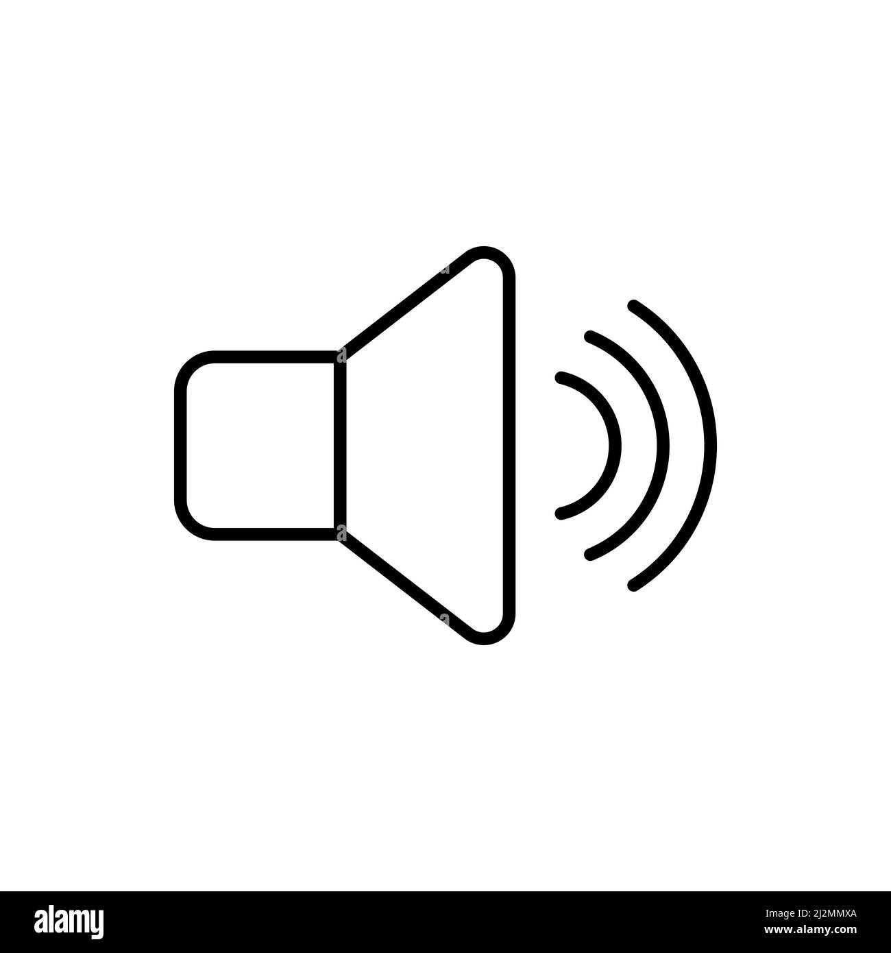 Speaker line vector icon on white background Stock Vector Image & Art ...