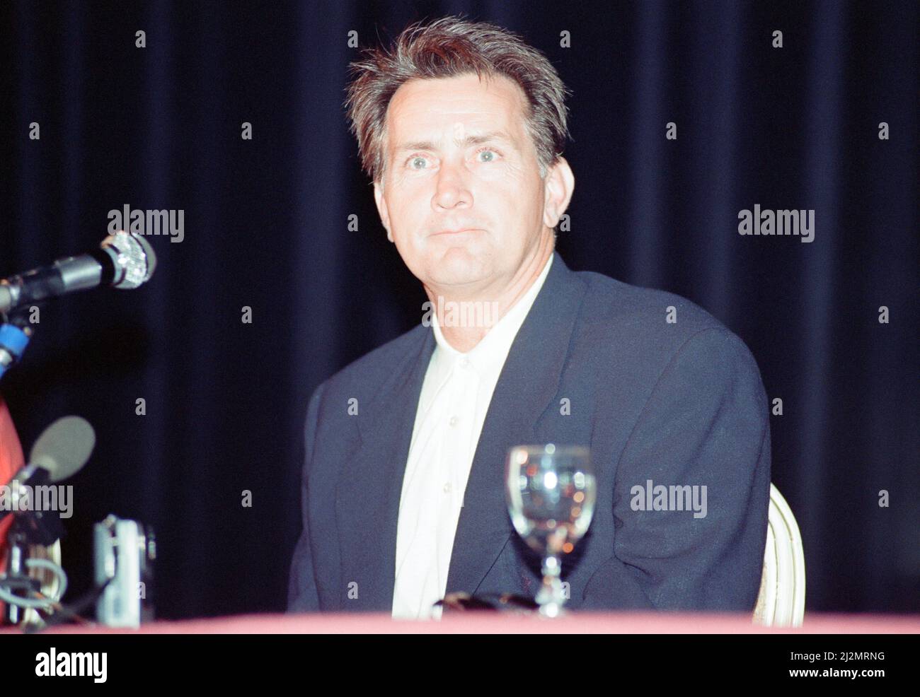 Deauville American Film Festival, Deauville, France, September 1990.  Our picture shows ... Martin Sheen at the festival to promote new film, Cadence, which he both directs and stars in as the character Major Sgt. Otis V. McKinney. Stock Photo