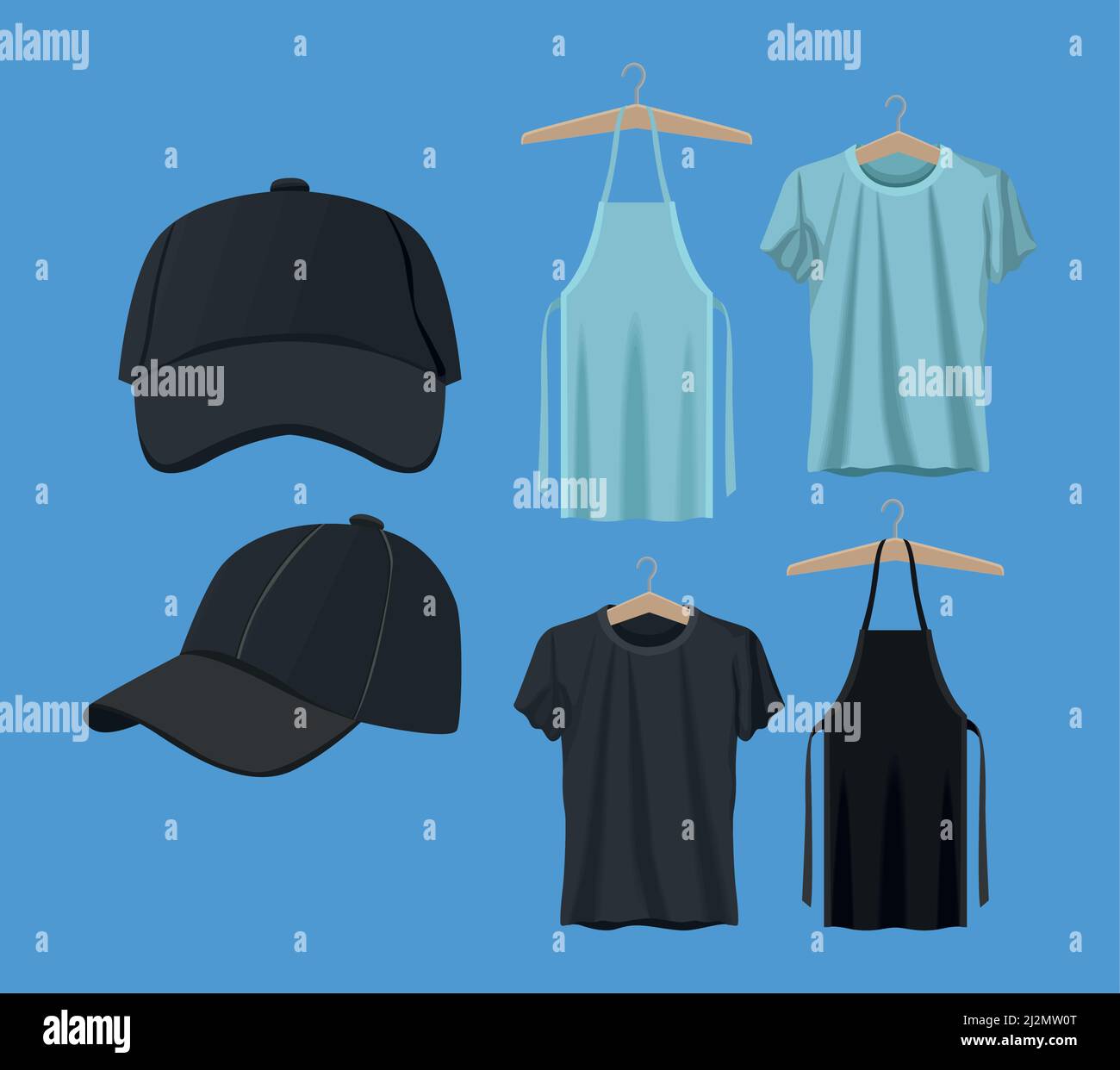mockup brand wear icons Stock Vector Image & Art - Alamy