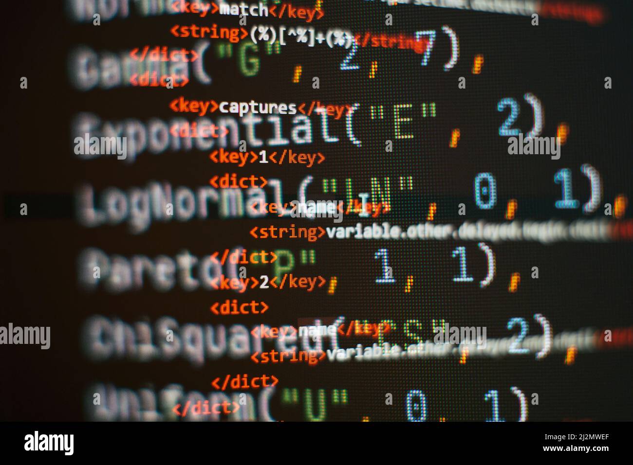 Programming code screen of software developer. Software Programming ...