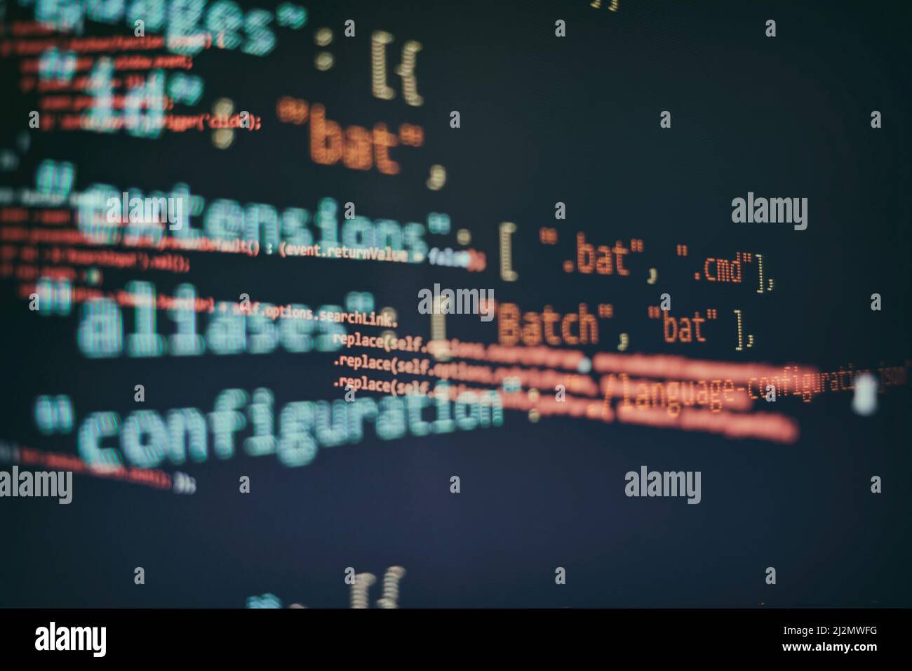 IT business. Python code computer screen. Mobile application design ...