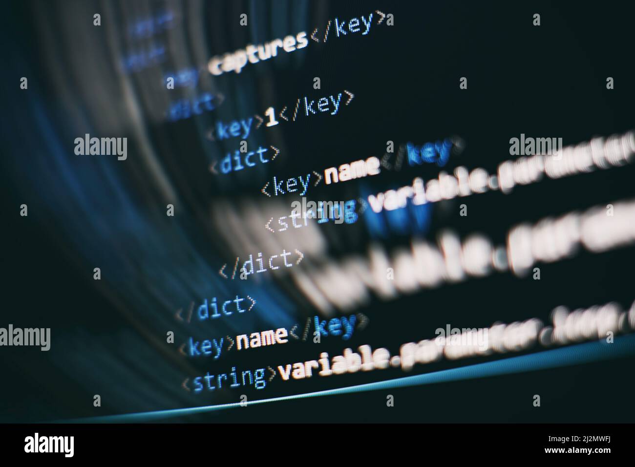 Software development. Internet security hacker prevention. SEO optimization. Modern tech. Stock Photo