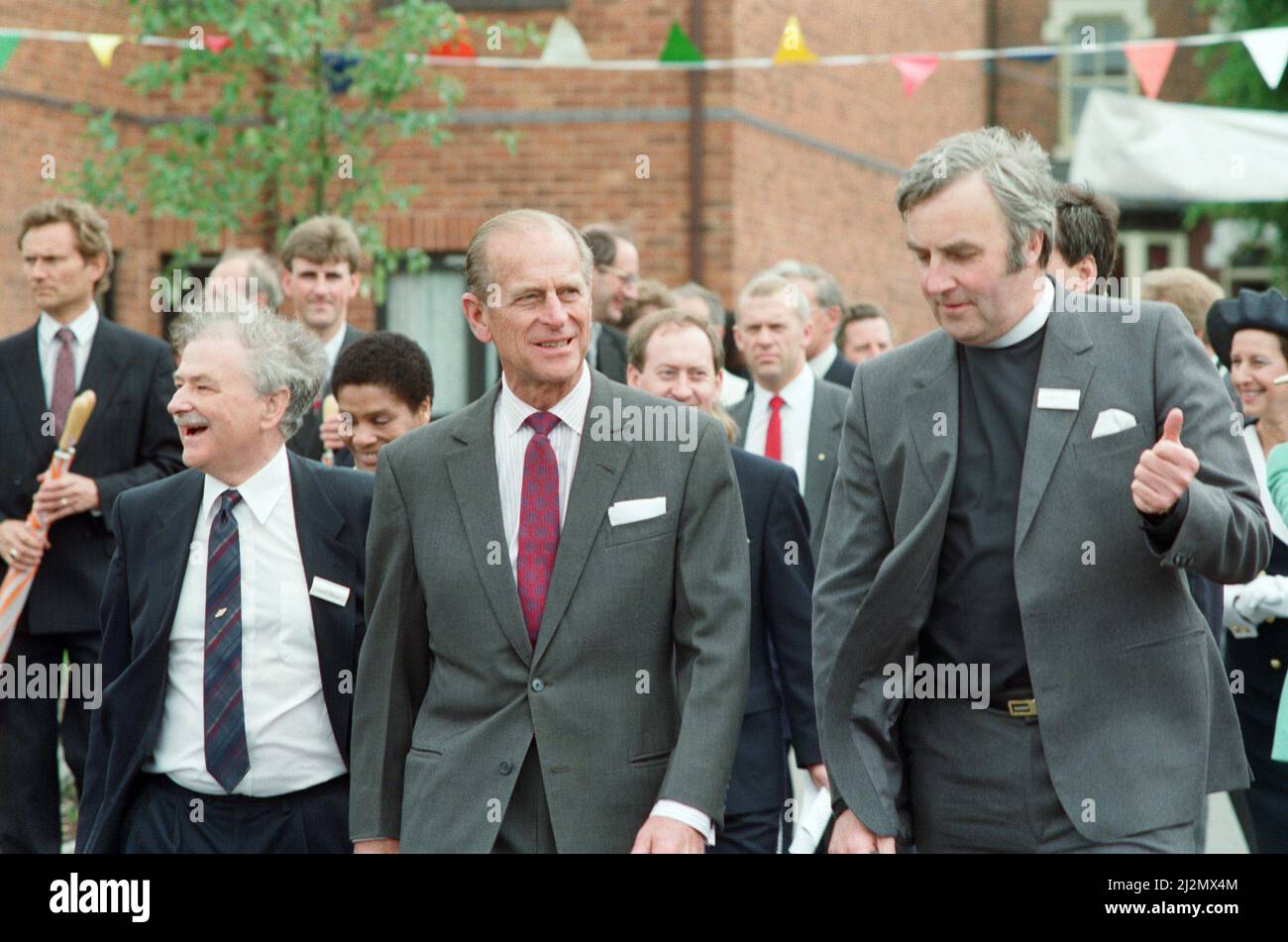 Prince Philip, Duke of Edinburgh tours the Century Drive housing development off Albert Road