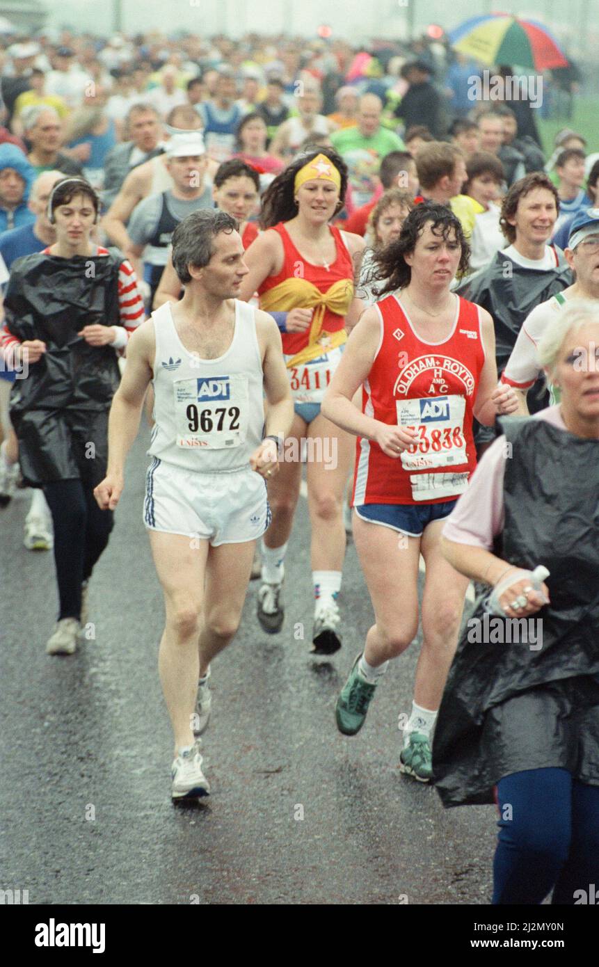 The London Marathon 1990 Picture Taken At The Start Greenwich South 