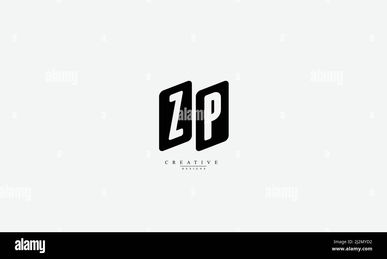 Alphabet letters Initials Monogram logo ZP PZ Z P Stock Vector Image