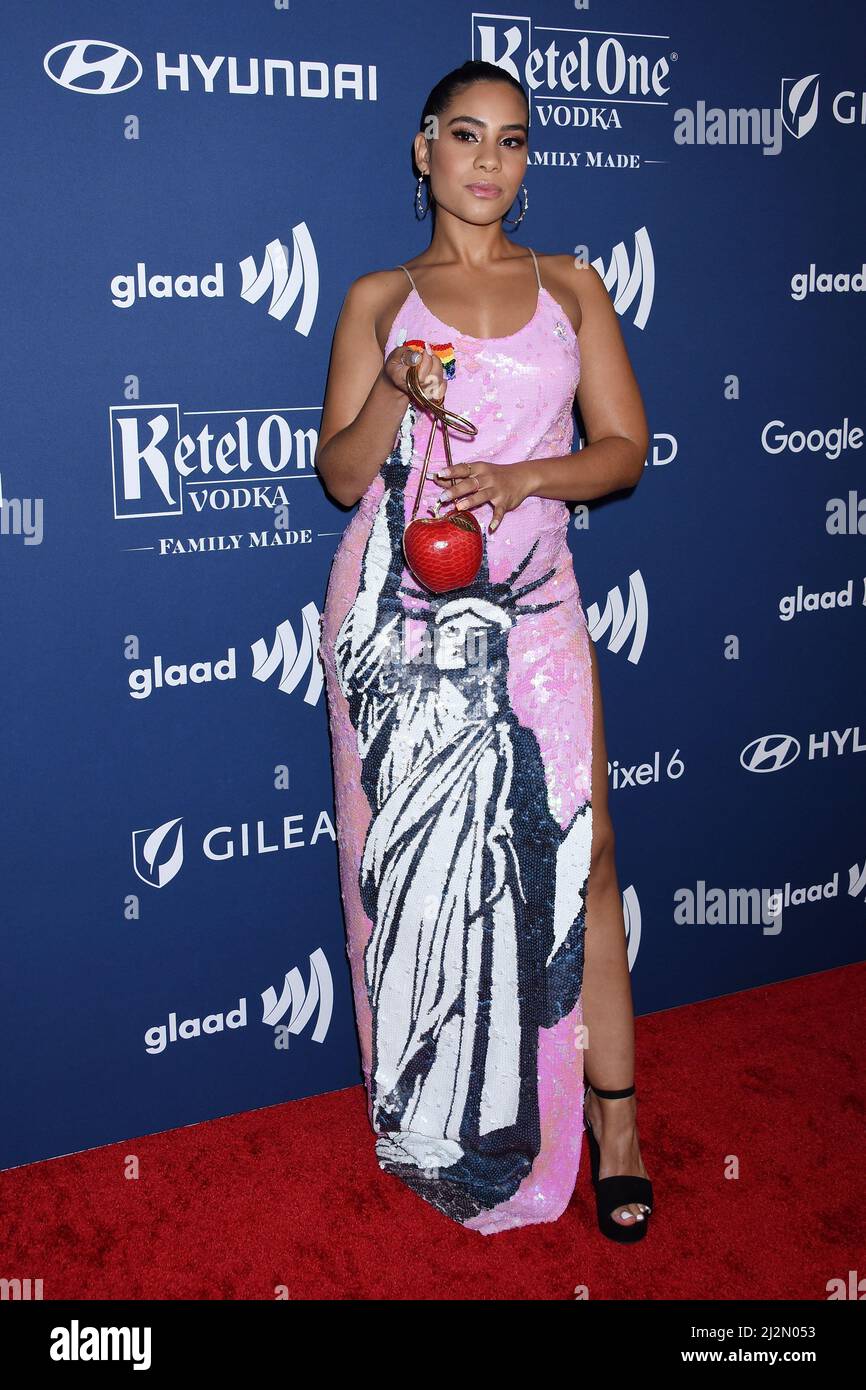 Haskiri Velazquez at the 33rd Annual GLAAD Media Awards held at the