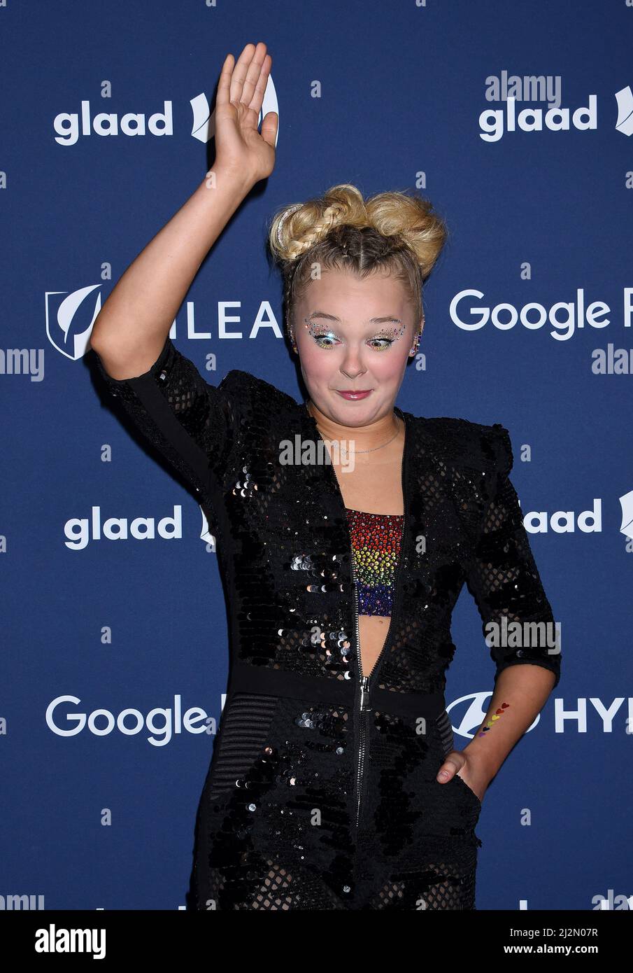 JoJo Siwa at the 33rd Annual GLAAD Media Awards held at the Beverly