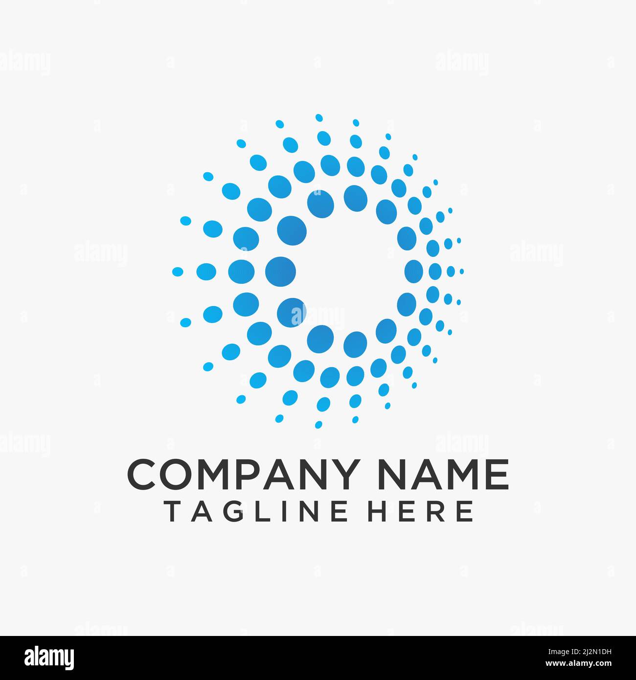 Abstract Circular Dot Logo Design Stock Vector Image Art Alamy