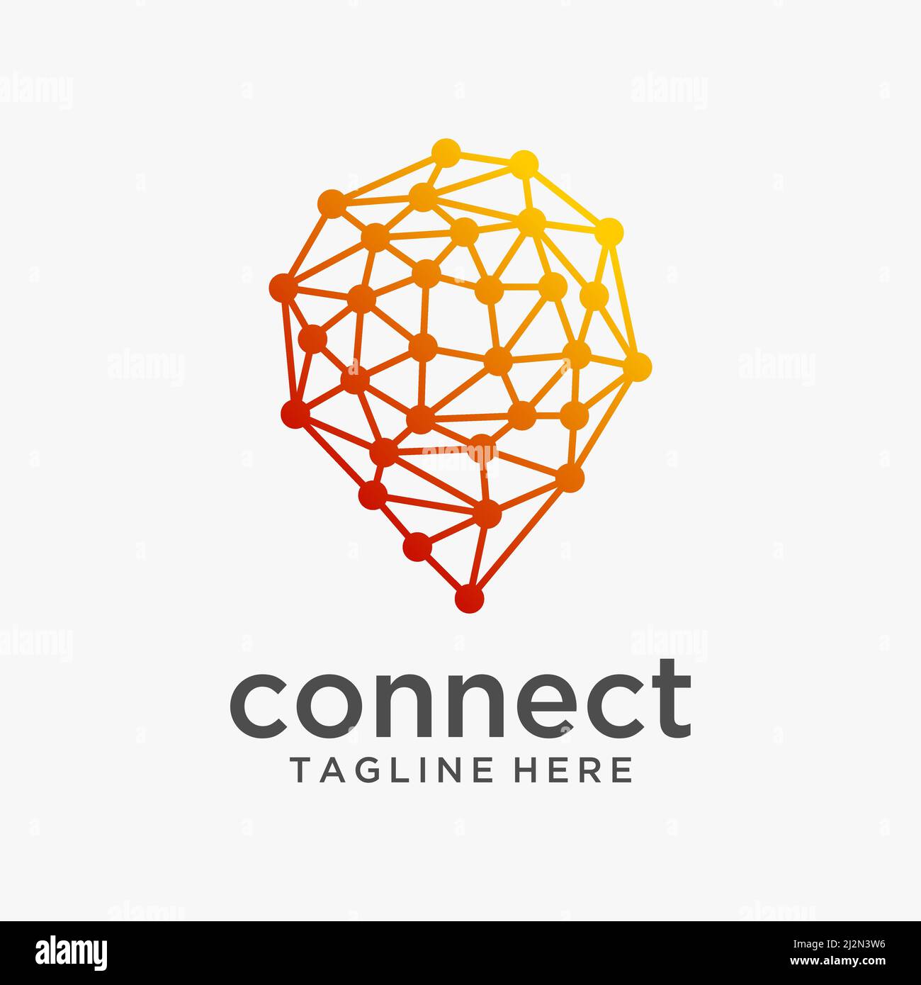 Pin tech connect logo design Stock Vector Image & Art - Alamy