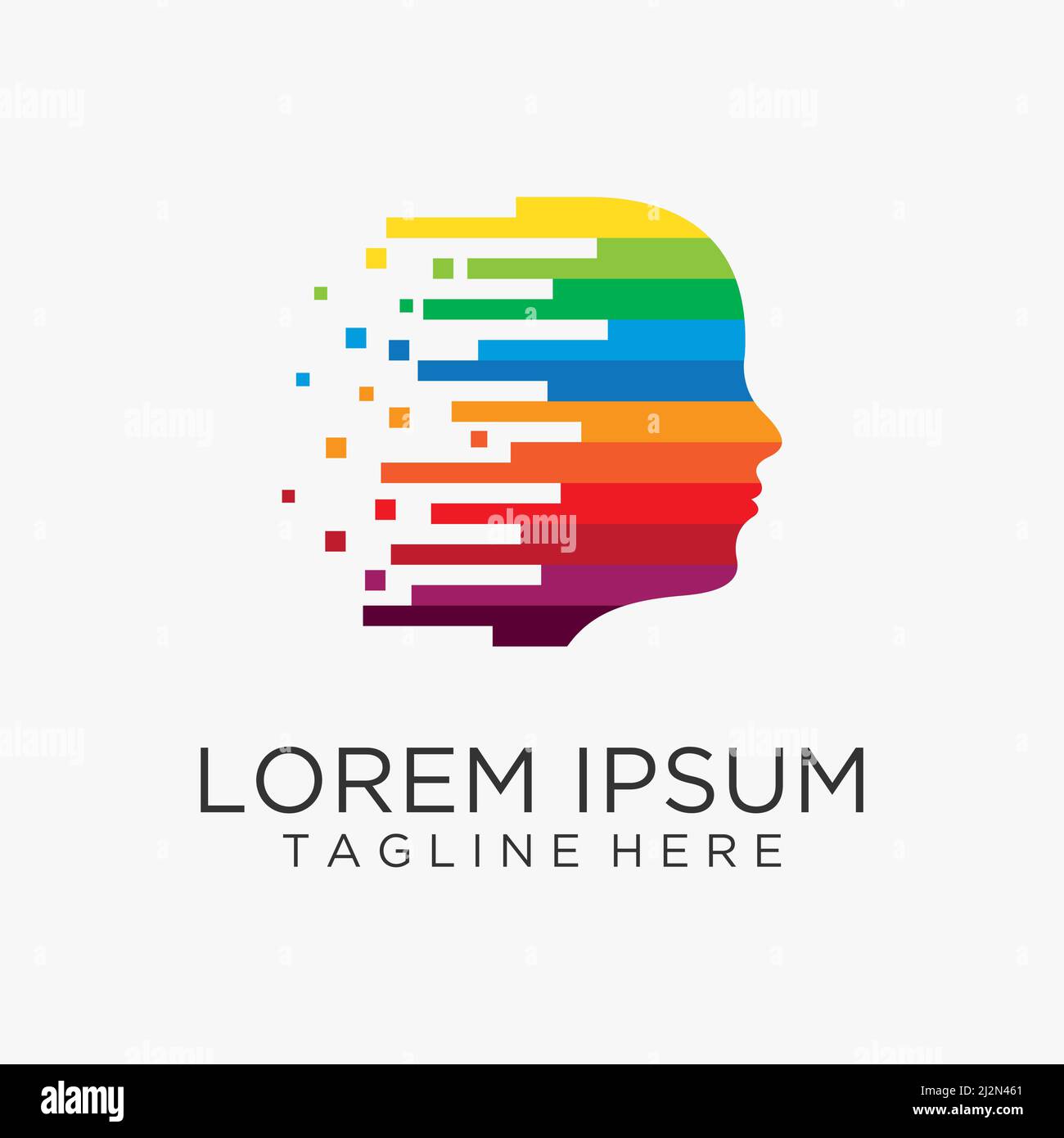 Digital face paint logo design Stock Vector Image & Art - Alamy