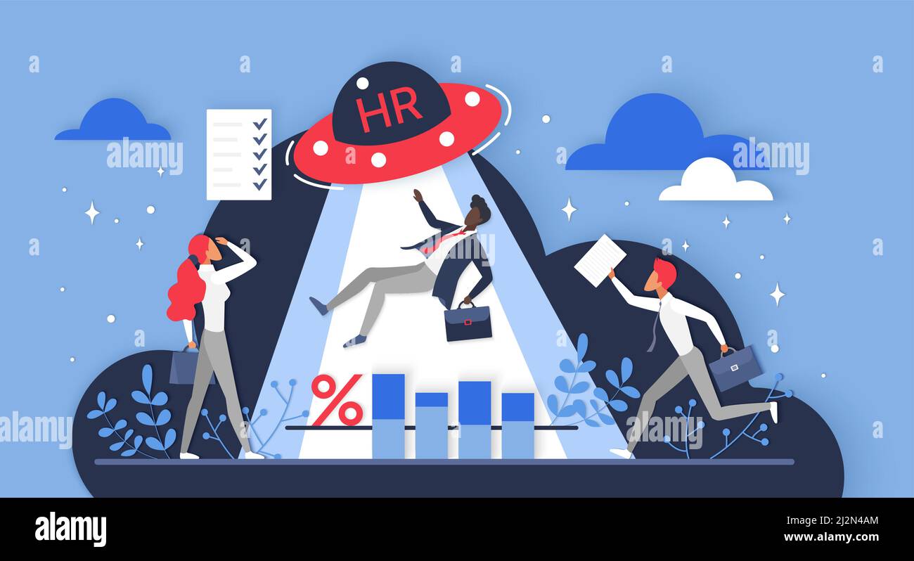 Human resources and recruitment, hiring interview. HR managers search