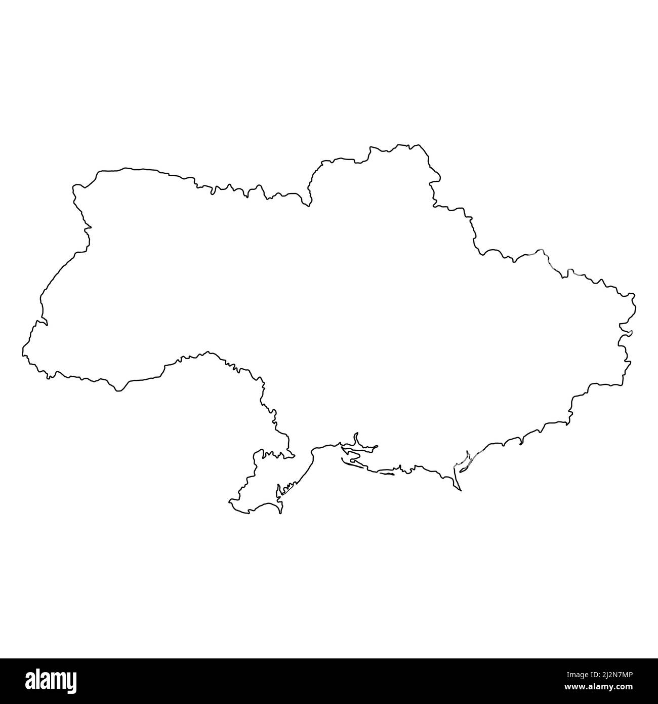 Ukraine map icon, geography blank concept, isolated graphic background vector illustration . Stock Vector