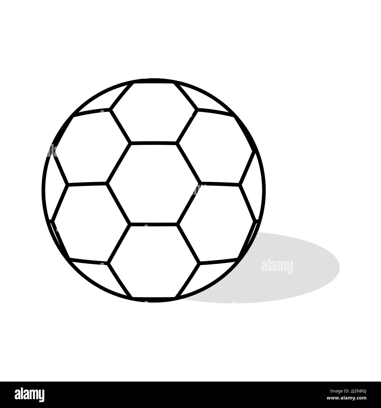 Soccer, football ball symbol, single goal isolated design vector