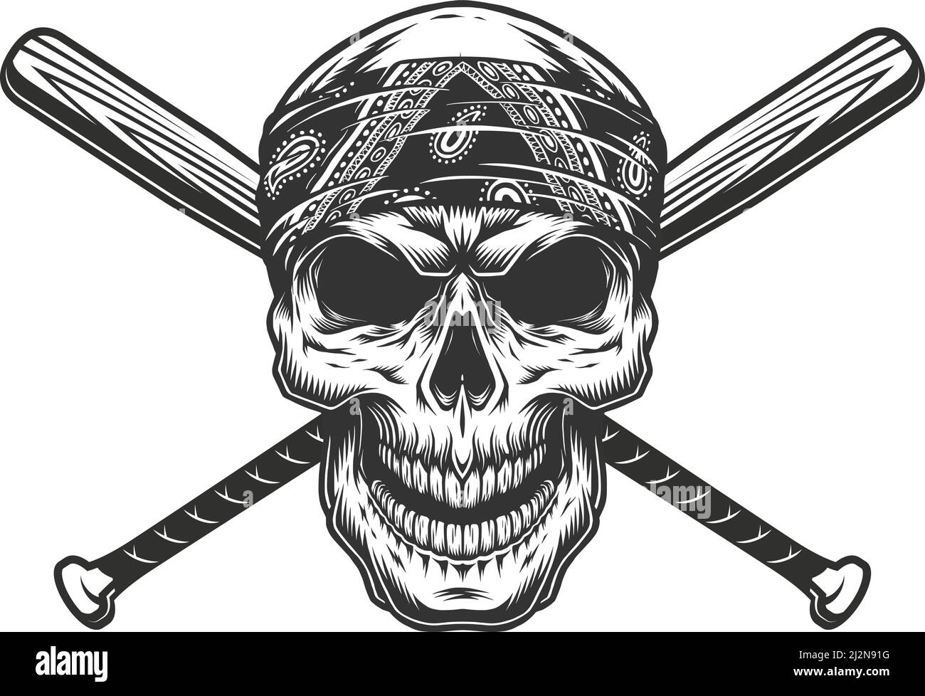 Skull Crossed Baseball Bats Barbed Wire Stock Vector Royalty Free  747917137  Shutterstock