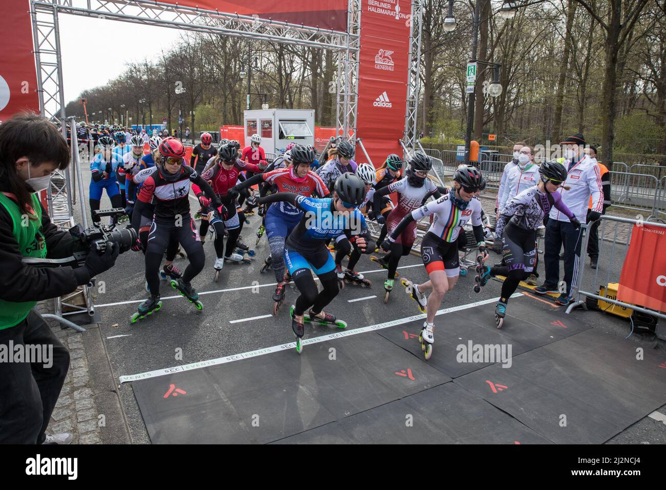 Berlin, Germany. 03rd Apr, 2022. The Berlin Half Marathon, in German called  Berliner Halbmarathon, is a major endurance event in Berlin, Germany. The Half  Marathon was established in 1984. Besides the runner's