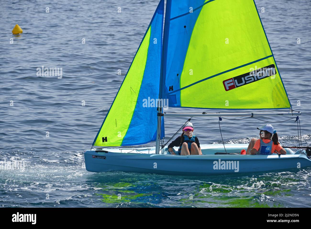Girls in sailing school to the nautical base Stock Photo Alamy