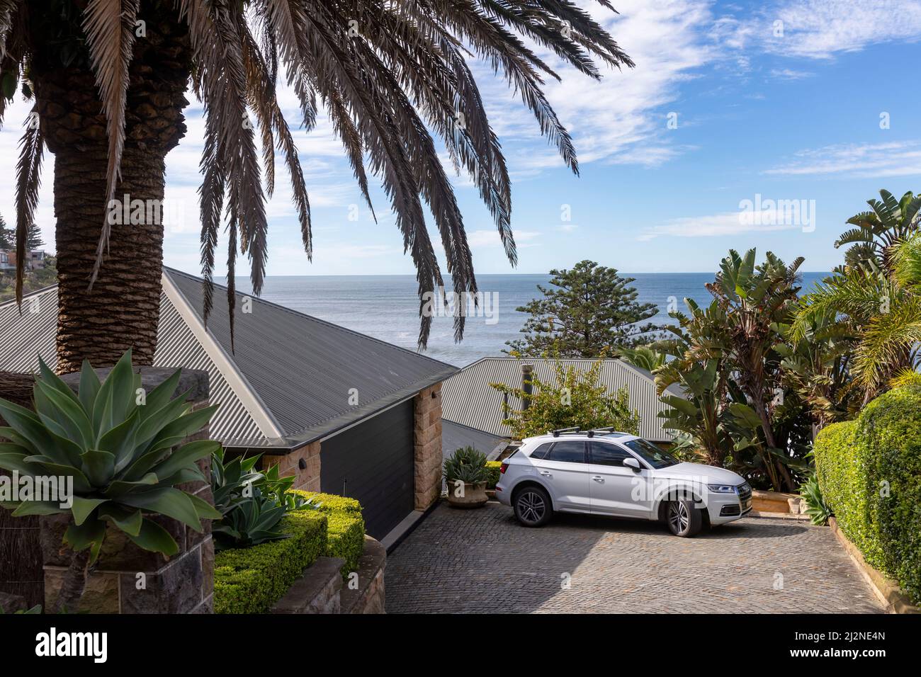 Beach house at Bilgola Beach on Sydney northern beaches,NSW,Australia