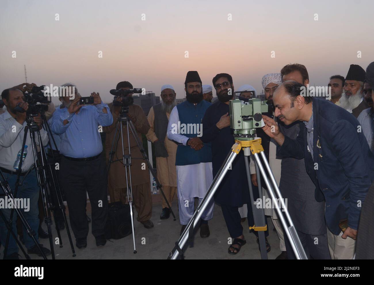 Lahore, Pakistan. 02nd Apr, 2022. Pakistani DG Aukaf Tahir Raza Bukhari ...
