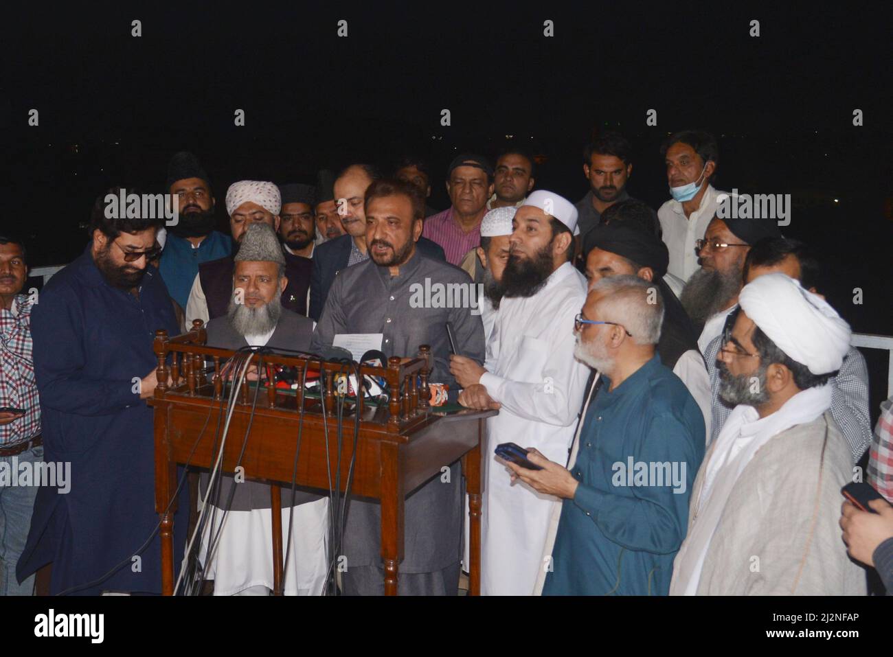 Lahore, Punjab, Pakistan. 2nd Apr, 2022. Pakistani DG Aukaf Tahir Raza ...