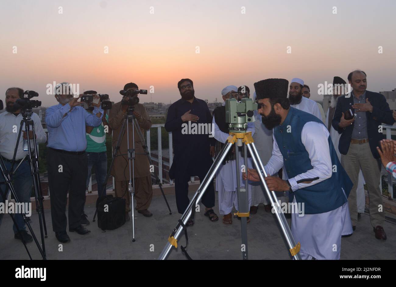 Lahore, Punjab, Pakistan. 2nd Apr, 2022. Pakistani DG Aukaf Tahir Raza ...