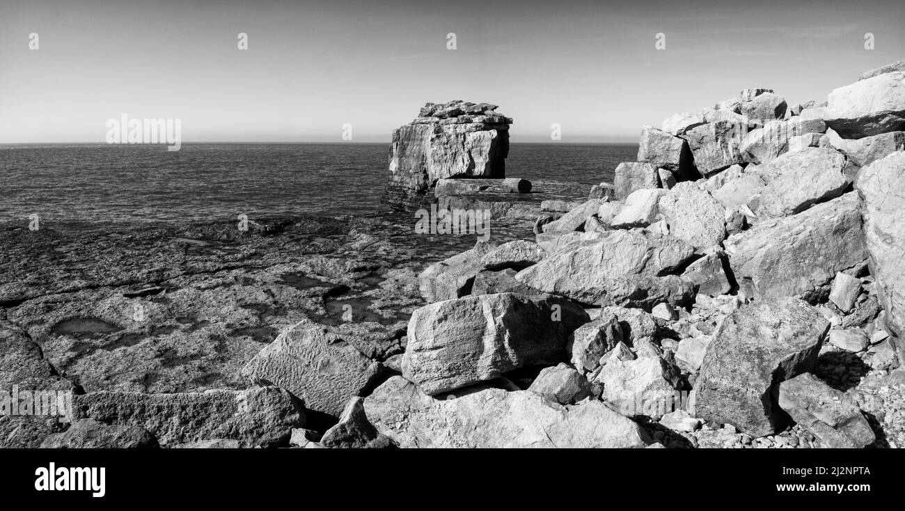 Portland Bill famous Pulpit Rock is located near Portlands famous ...