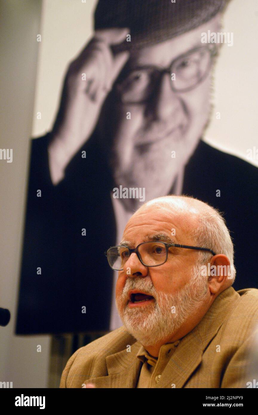 Jaume Figueras, spanish film critic and journalist. Barcelona, Spain Stock Photo