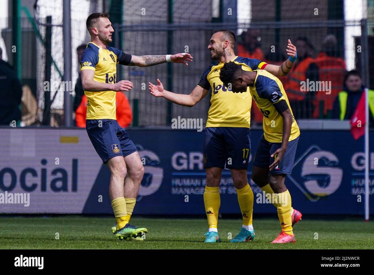 LUIK, BELGIUM APRIL 3 Teddy Teuma of Royale Union SaintGilloise