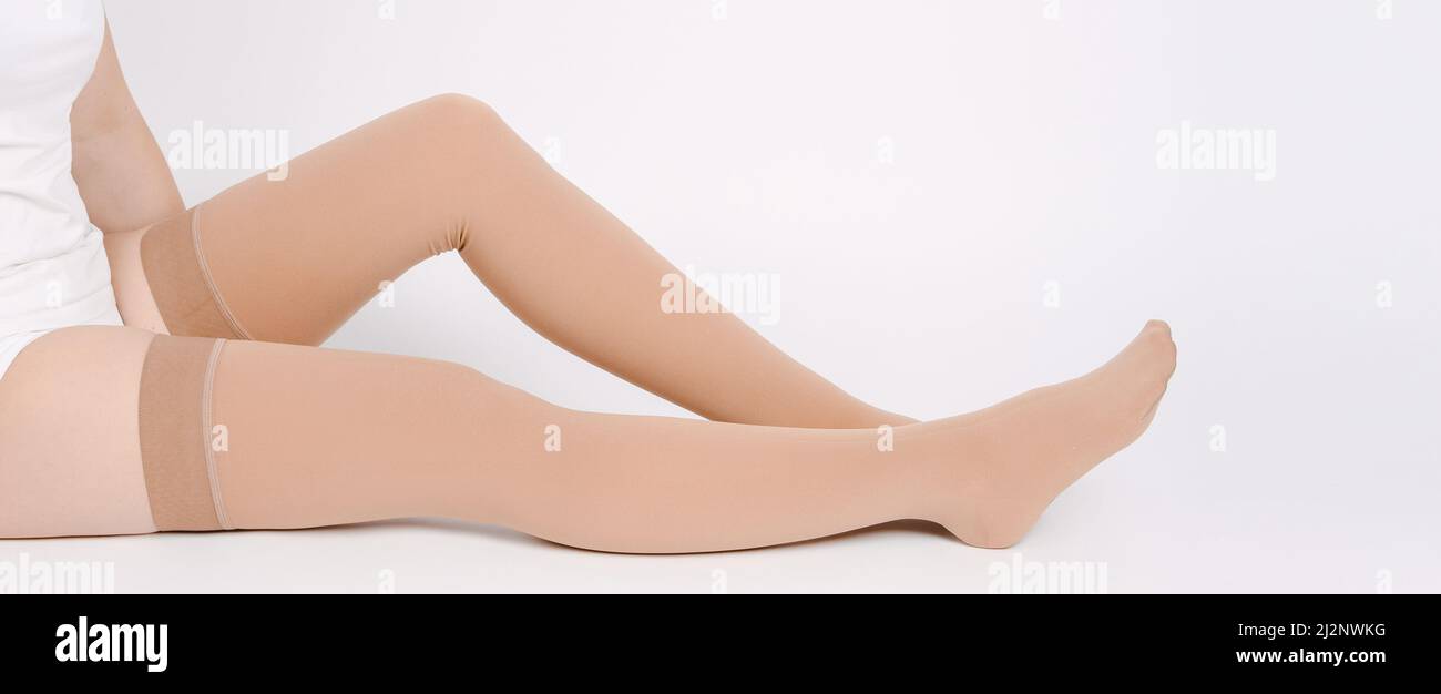 https://c8.alamy.com/comp/2J2NWKG/compression-hosiery-medical-compression-stockings-and-tights-for-varicose-veins-and-venouse-therapy-socks-for-man-and-women-clinical-compression-2J2NWKG.jpg