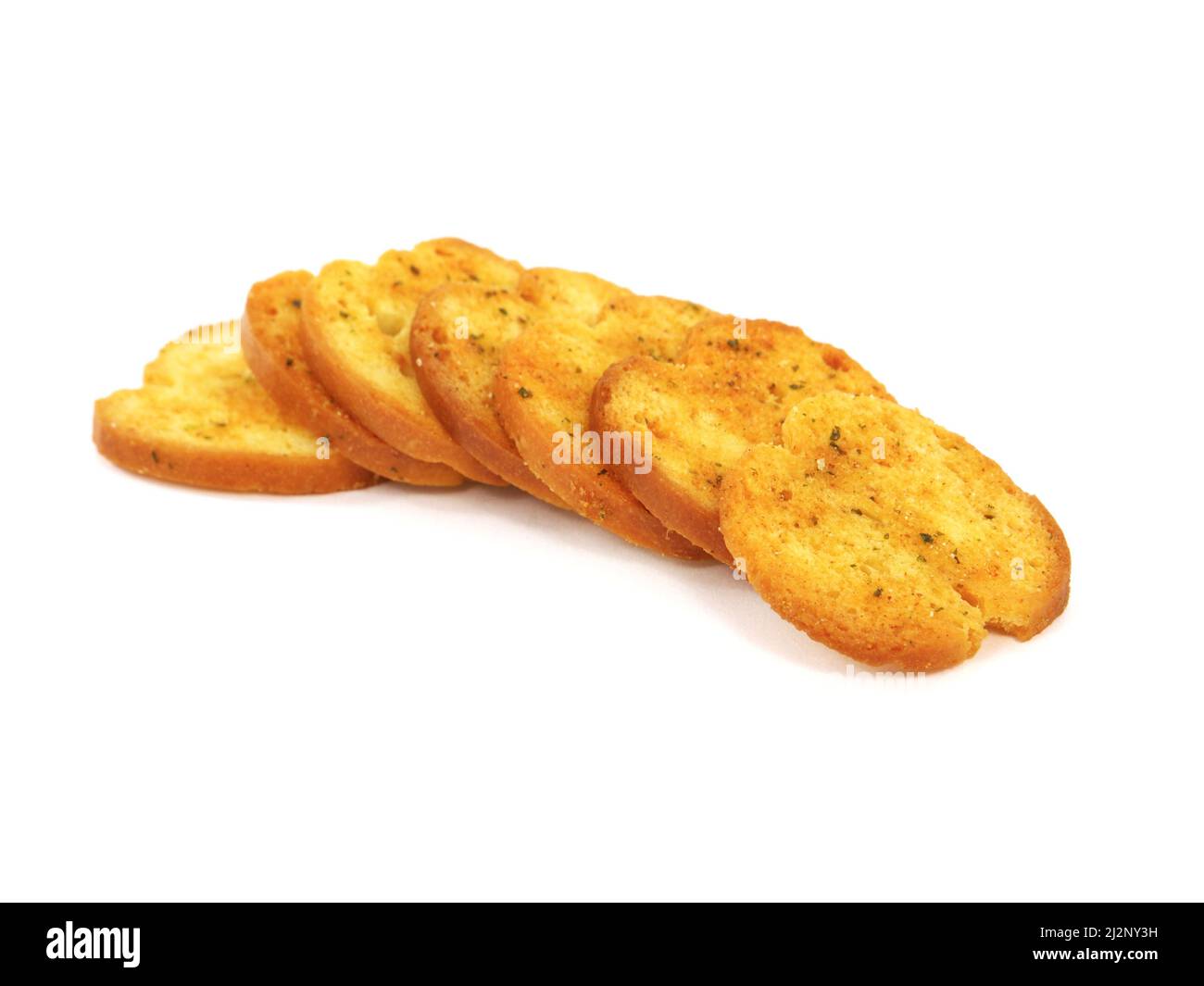 Italian bruschetta chips isolated on white Stock Photo Alamy