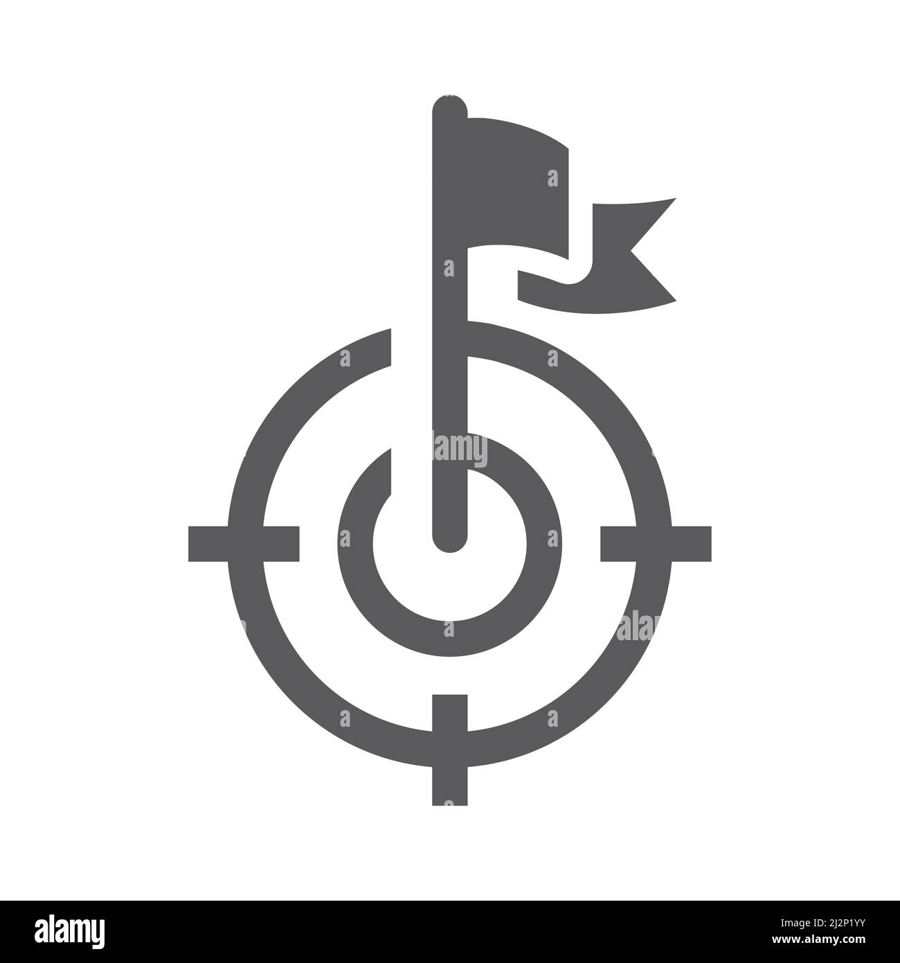 Target Black Glyph Ui Icon Stock Illustration - Download Image Now