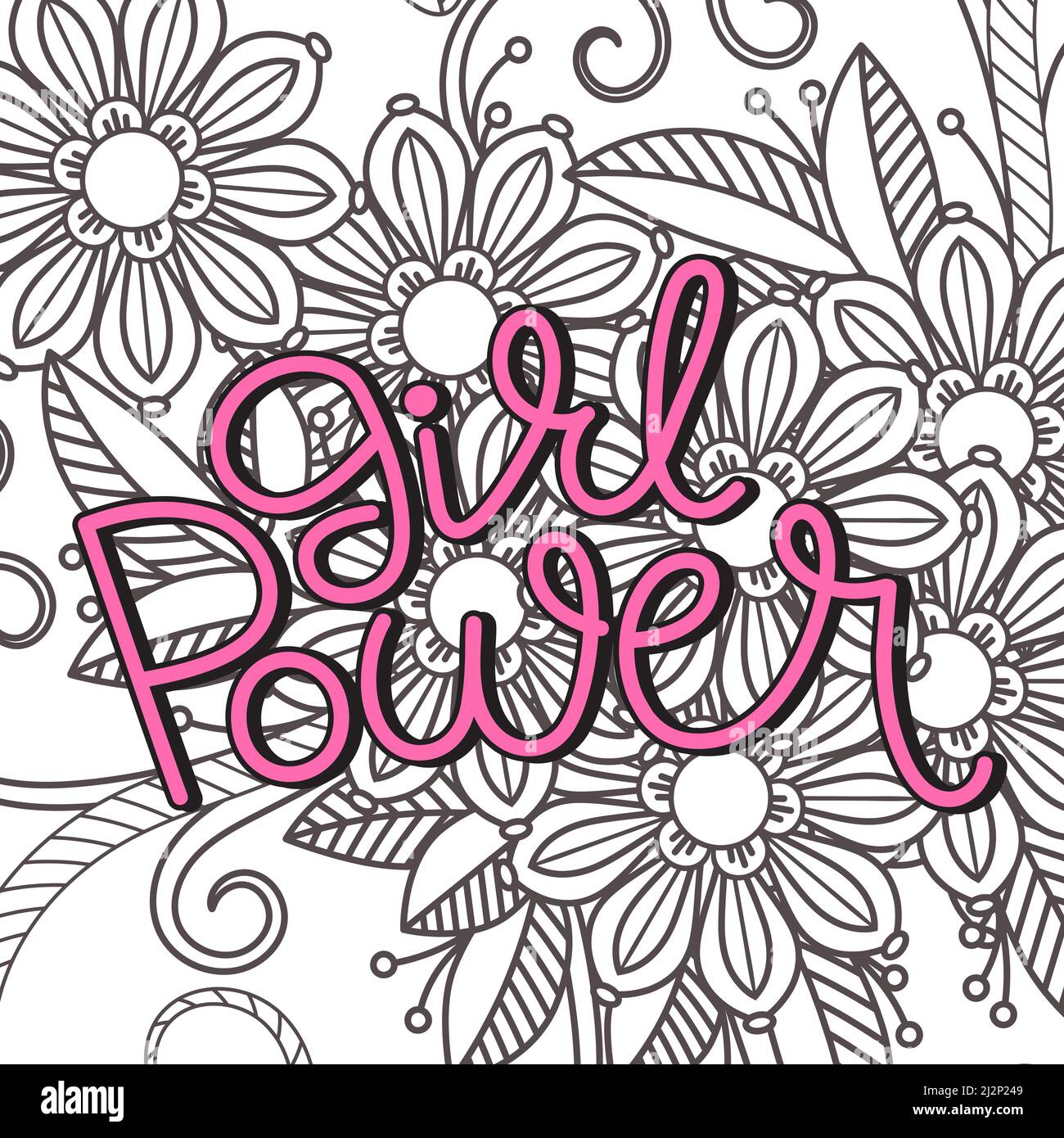 Girl Power Vector Illustration Stock Vector Image & Art - Alamy