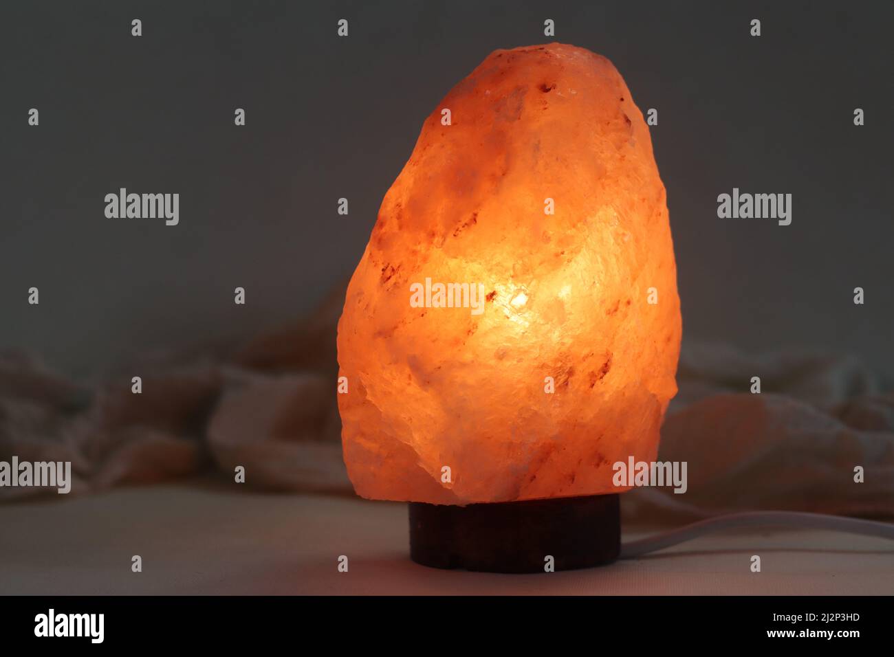 Himalayan pink salt crystal lamp. Lamp handcrafted with rare crystals