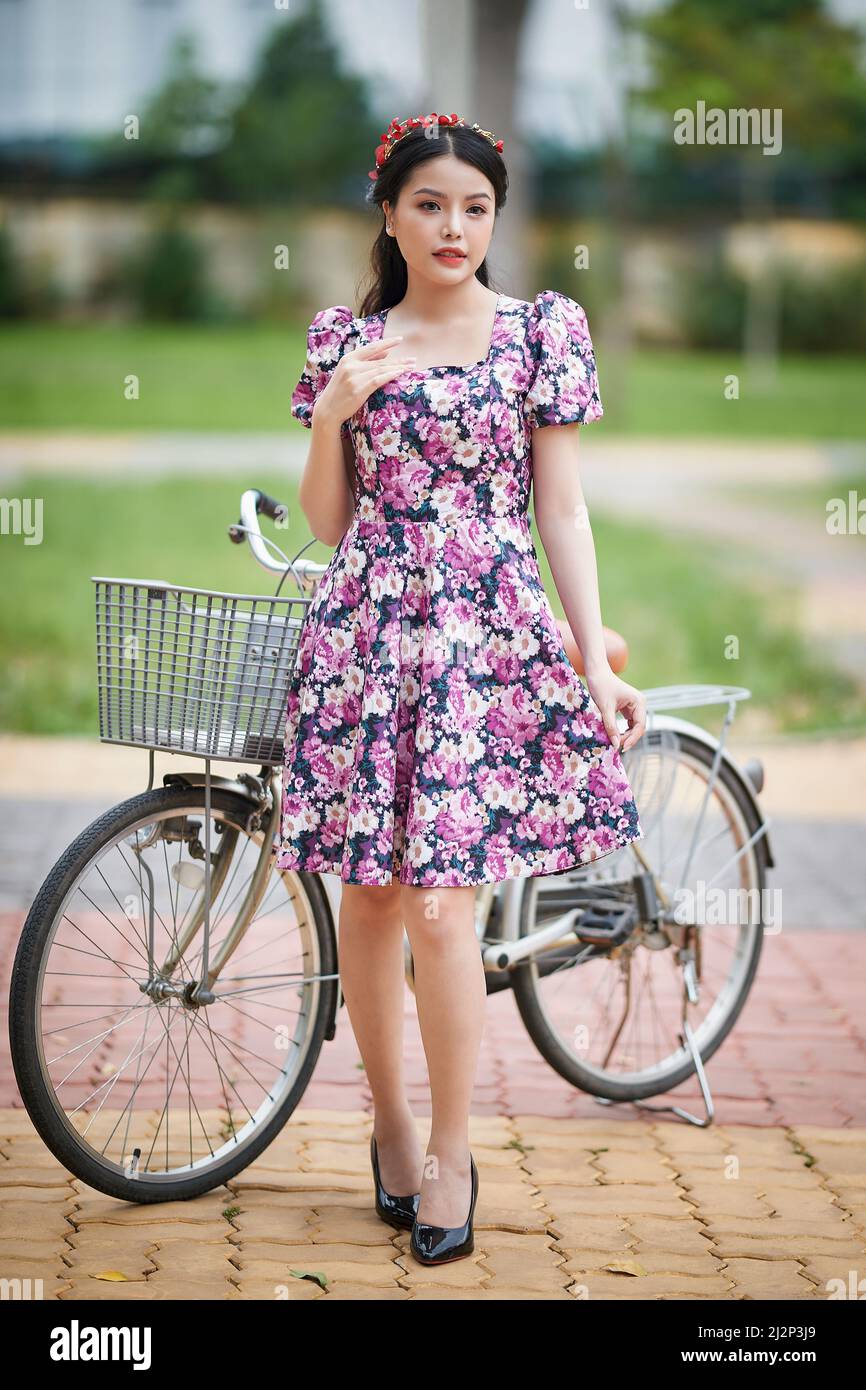 vietnamese short dress 2-layer Vietnamese mulberry silk dress AS-02 AO DAI MYAN