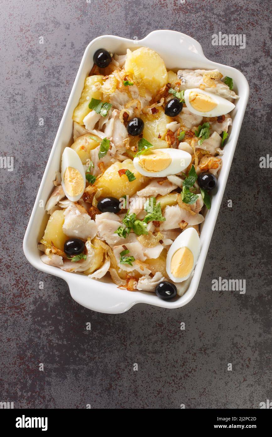 Bacalhau a Gomes de Sa cod fish one of the most famous dishes of ...