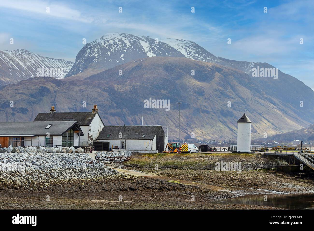 FORT WILLIAM SCOTLAND CORPACH PIER SCOTTISH CANALS BUILDINGS LIGHTHOUSE