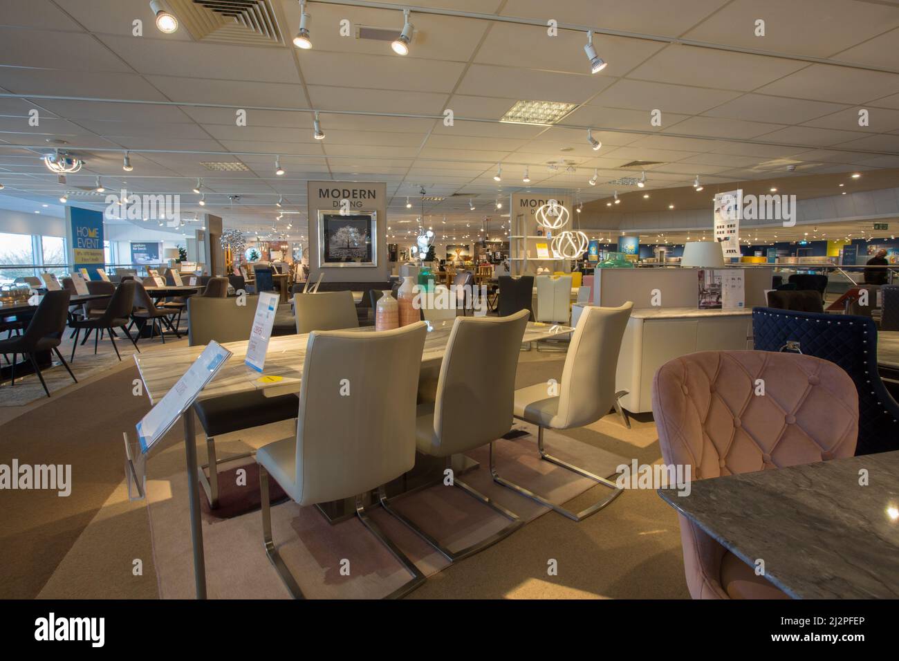 Inside a Furniture Village store Stock Photo Alamy